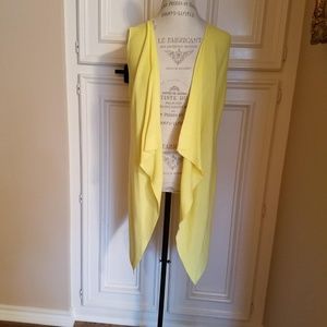 cardigan vest with a cascade front